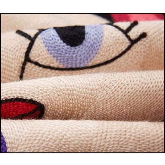 Embroidered Frida Flower and Parrot Throw Pillow Cover Frida Kahlo Self … - Picture 5 of 5